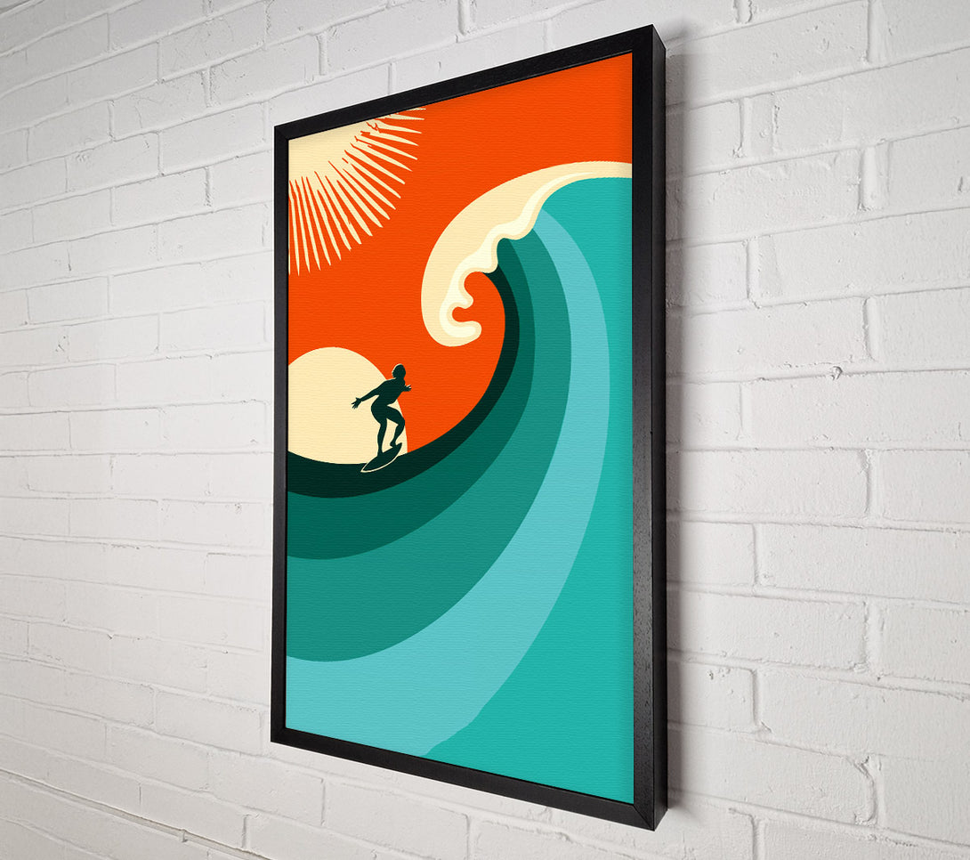  A Canvas Print of Surfers Wave Canvas Wall Art
