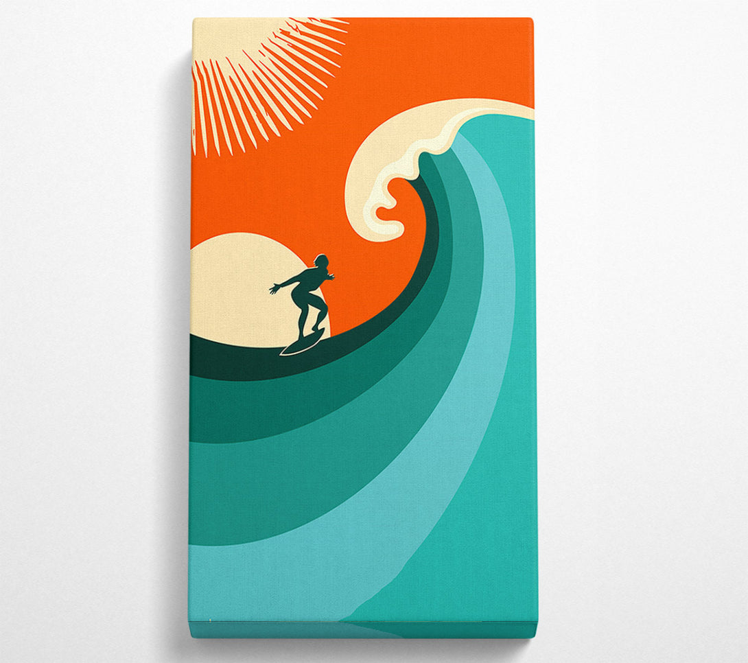  A Canvas Print of Surfers Wave Canvas Wall Art