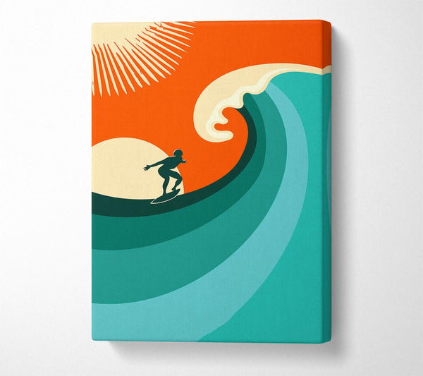  A Canvas Print of Surfers Wave Canvas Wall Art