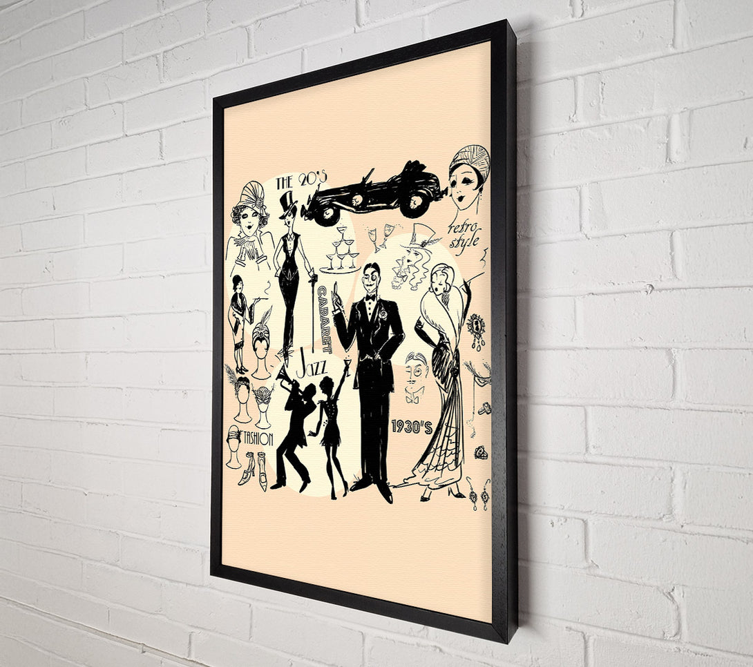  A Canvas Print of The 20's Canvas Wall Art