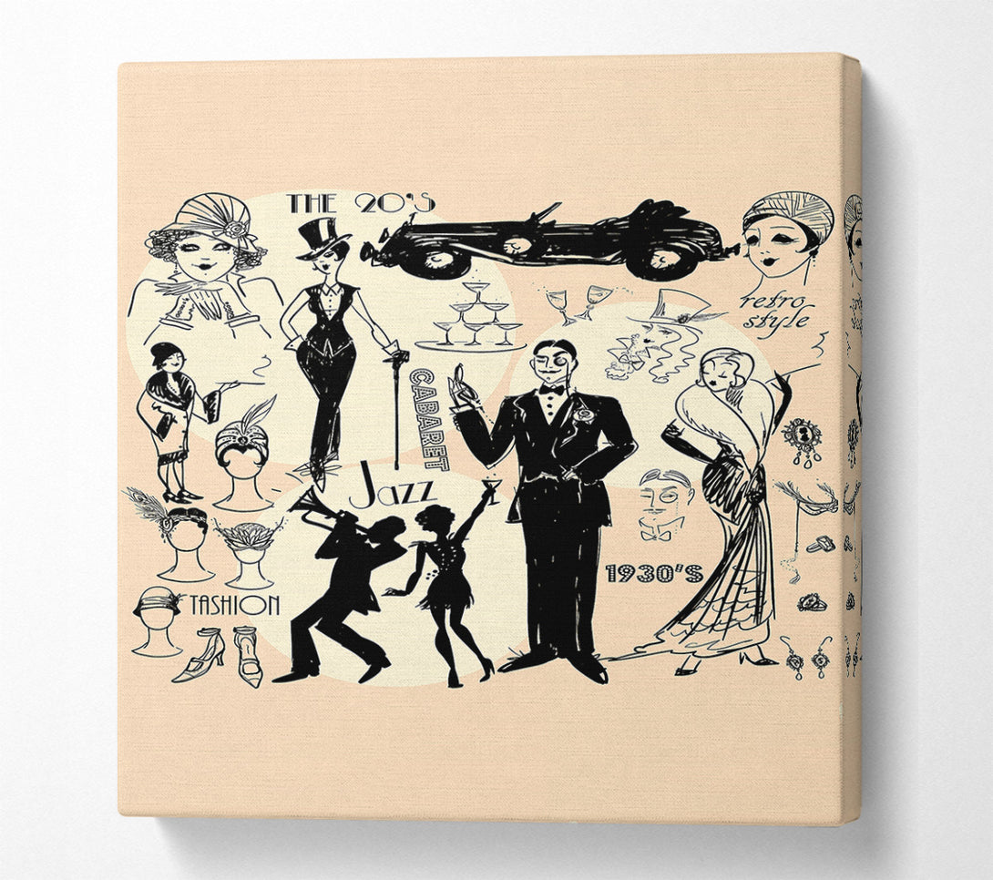  A Canvas Print of The 20's Canvas Wall Art
