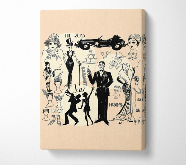  A Canvas Print of The 20's Canvas Wall Art