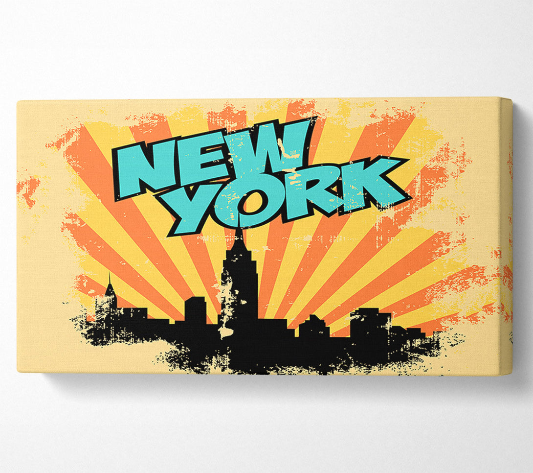  A Canvas Print of New York Son Beams Canvas Wall Art