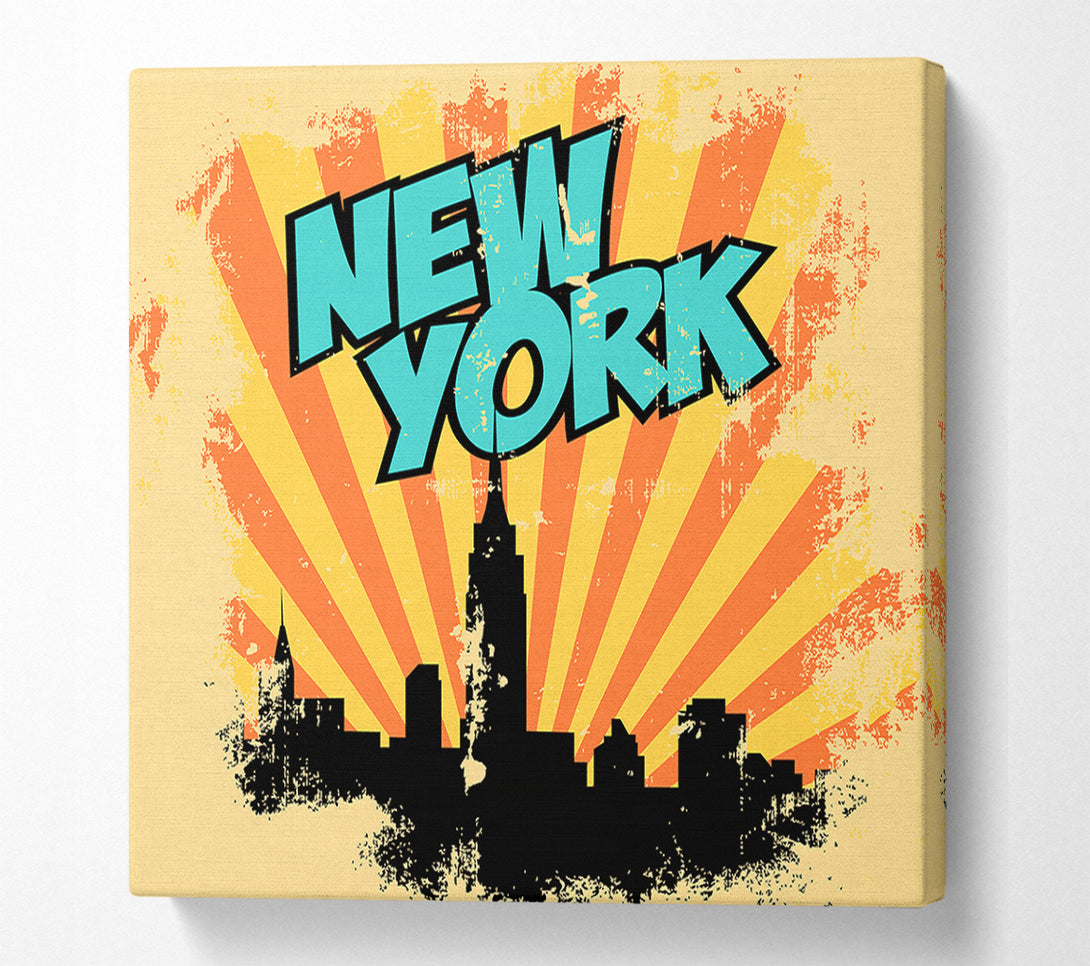  A Canvas Print of New York Son Beams Canvas Wall Art