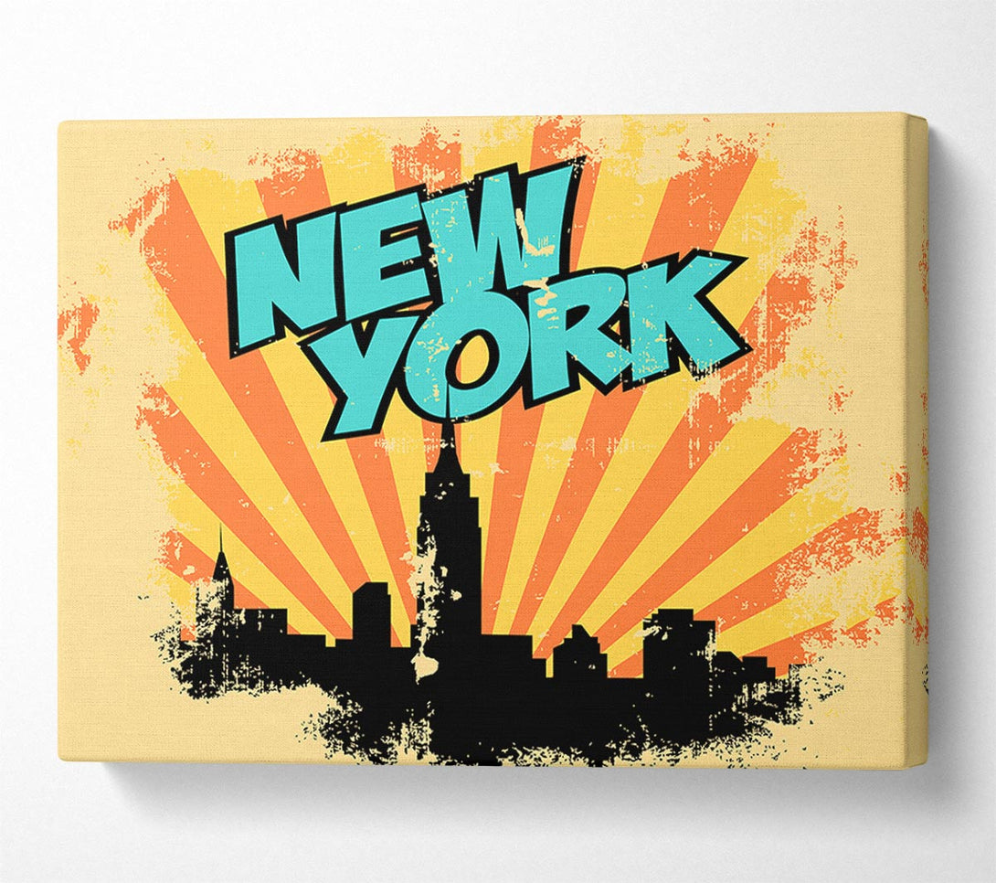  A Canvas Print of New York Son Beams Canvas Wall Art