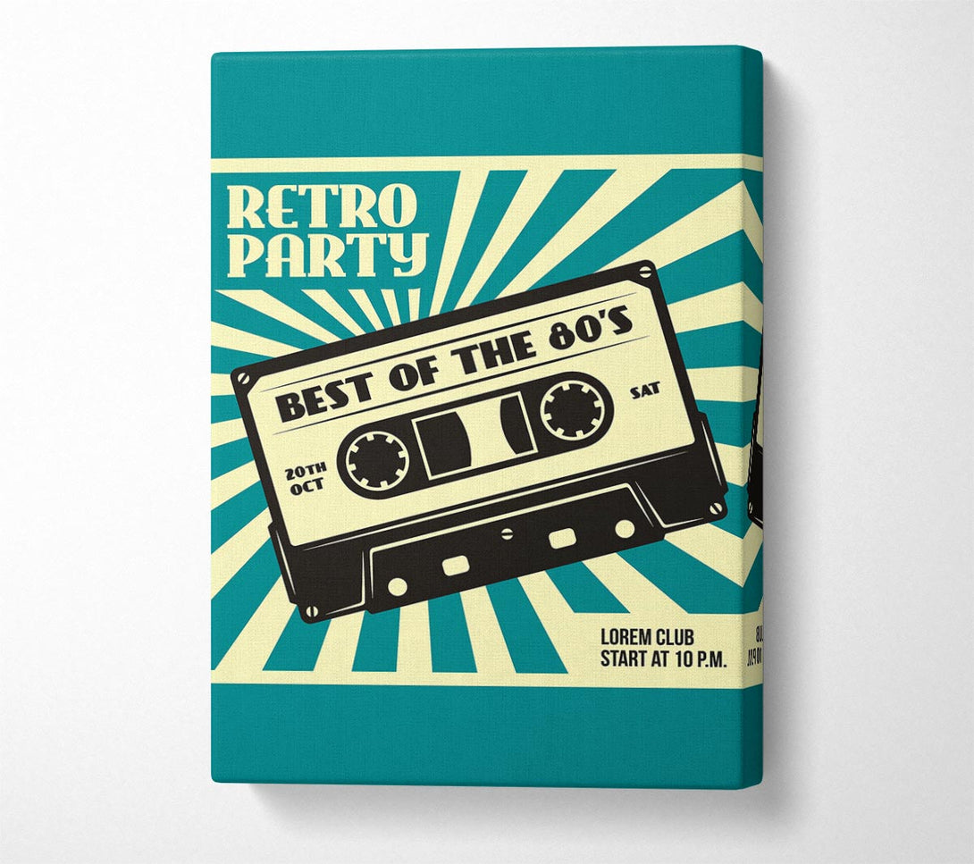  A Canvas Print of Best Of The 80's Canvas Wall Art