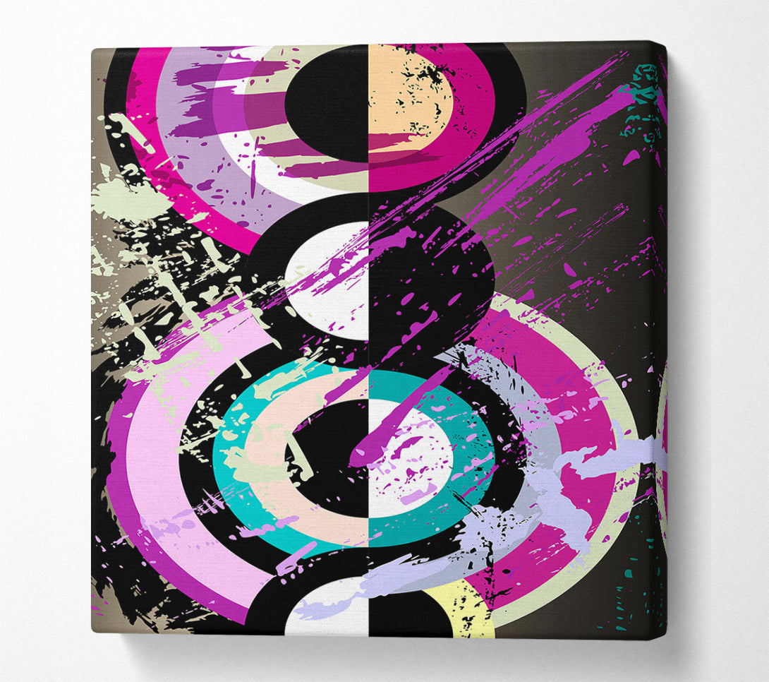  A Canvas Print of Circles Within Circles Canvas Art