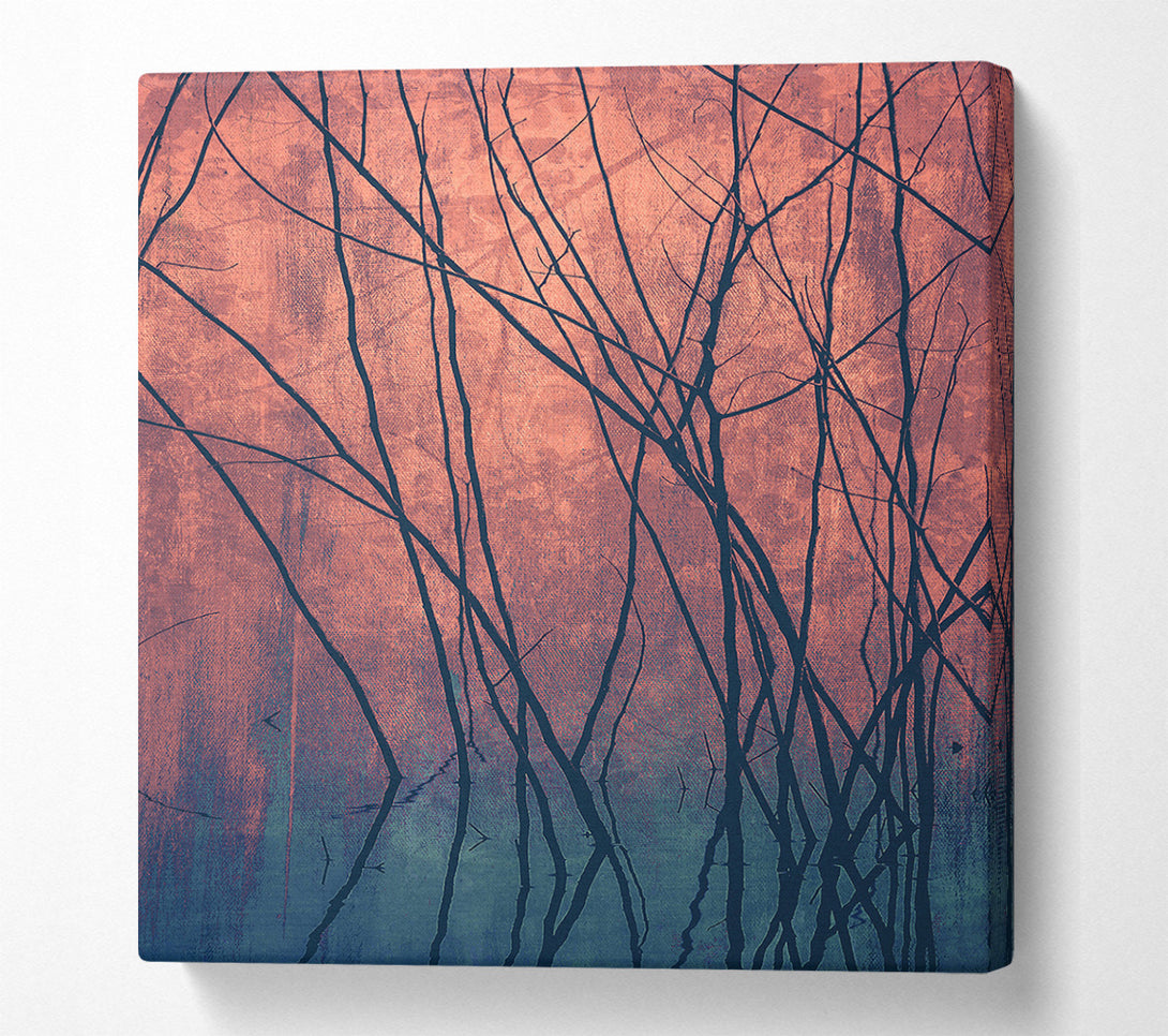  A Canvas Print of Through The Winter Trees Canvas Art
