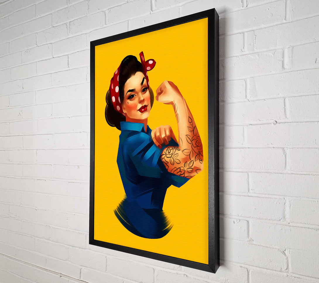  A Canvas Print of Woman You Can Do It Canvas Wall Art
