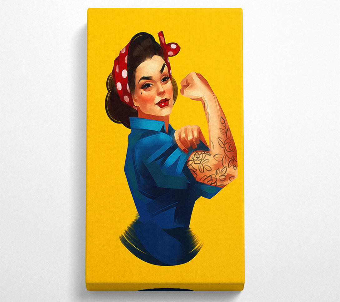  A Canvas Print of Woman You Can Do It Canvas Wall Art