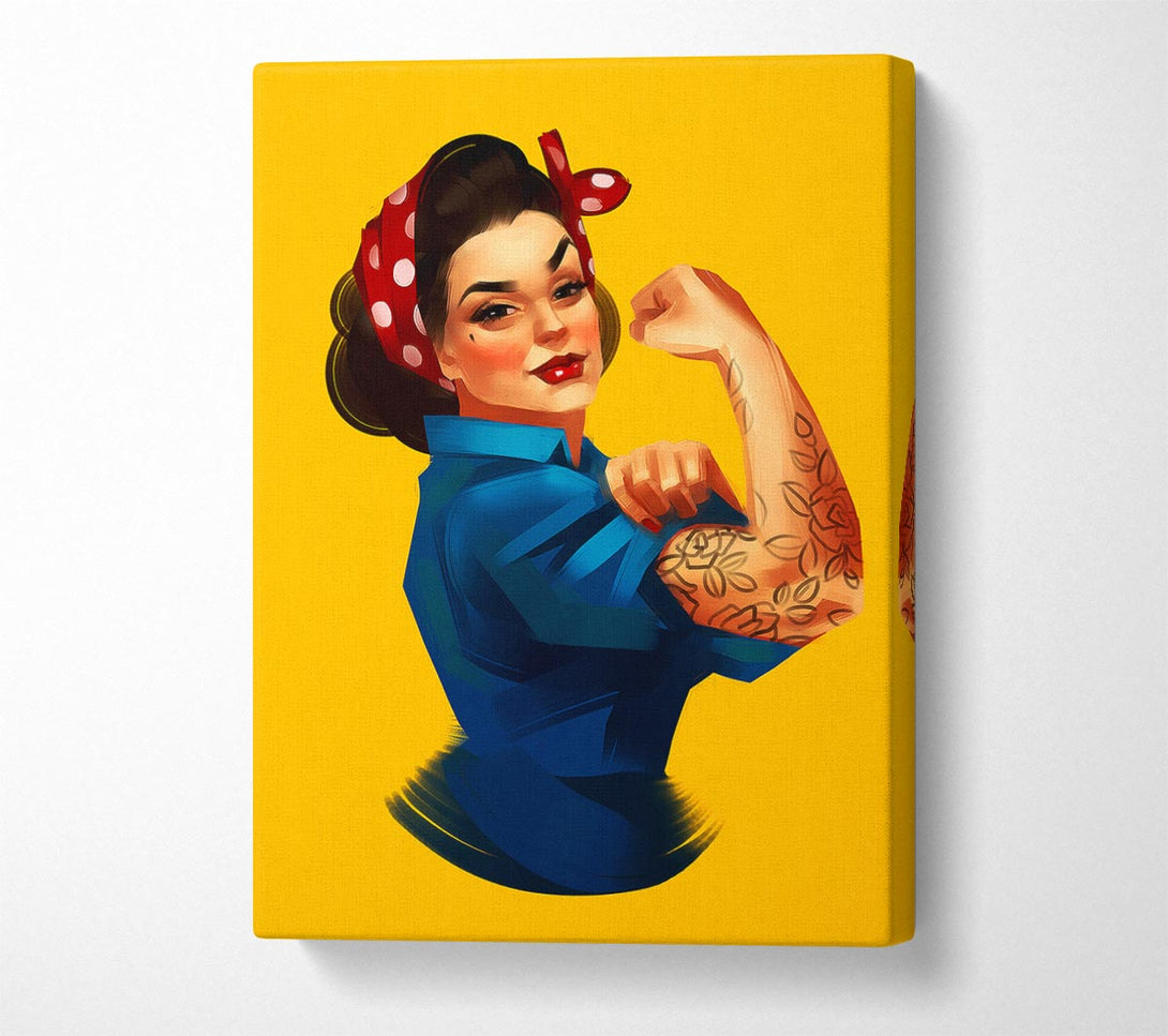  A Canvas Print of Woman You Can Do It Canvas Wall Art