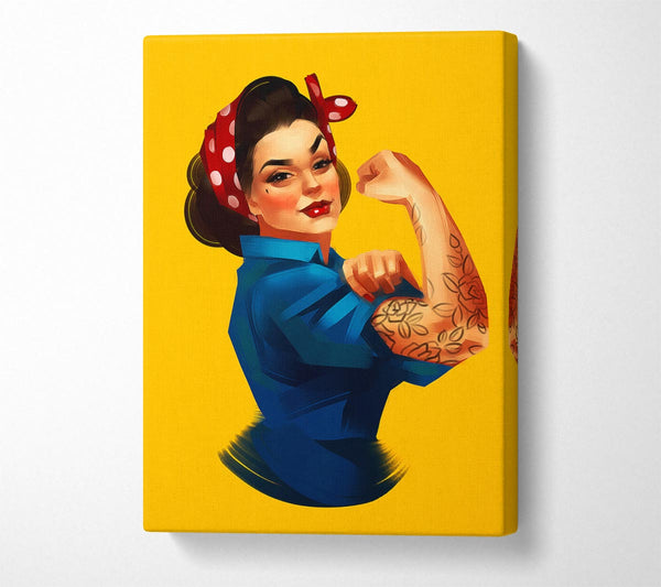  A Canvas Print of Woman You Can Do It Canvas Wall Art
