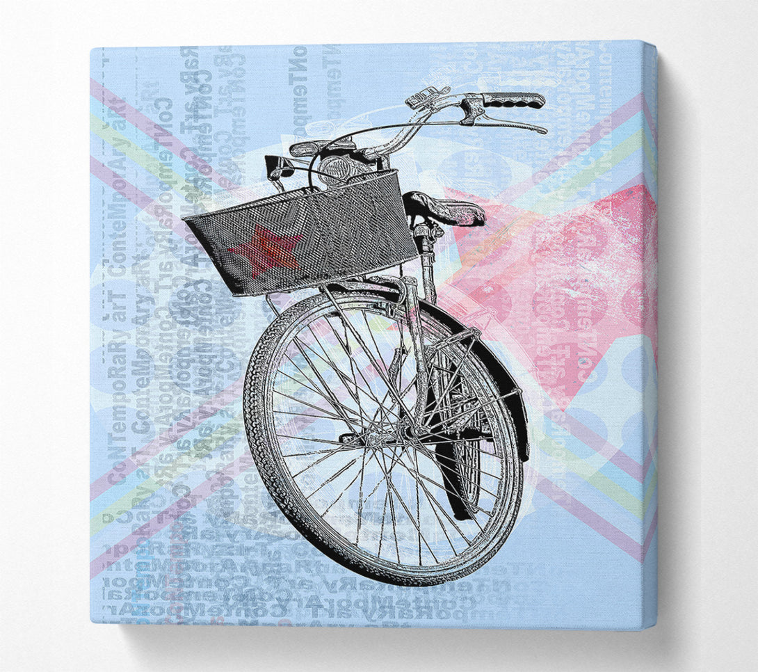  A Canvas Print of Red Star Bike Canvas Art