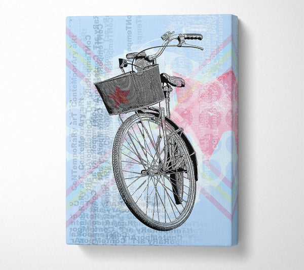  A Canvas Print of Red Star Bike Canvas Art
