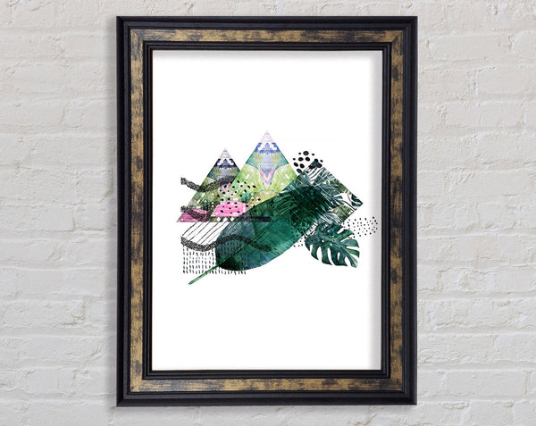 Feather Mountains Framed Print
