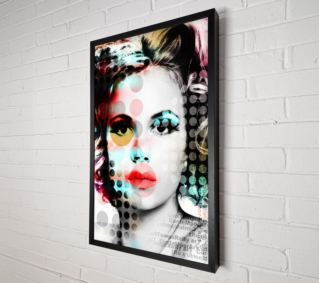  A Canvas Print of Pop Art Woman Canvas Print