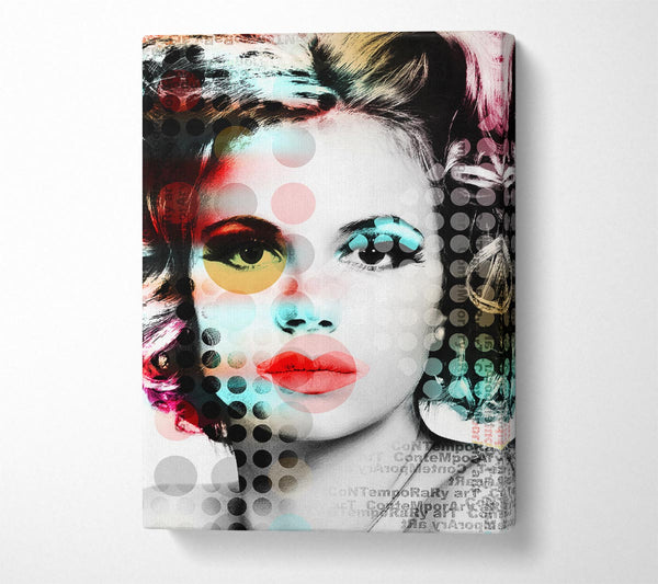  A Canvas Print of Pop Art Woman Canvas Print