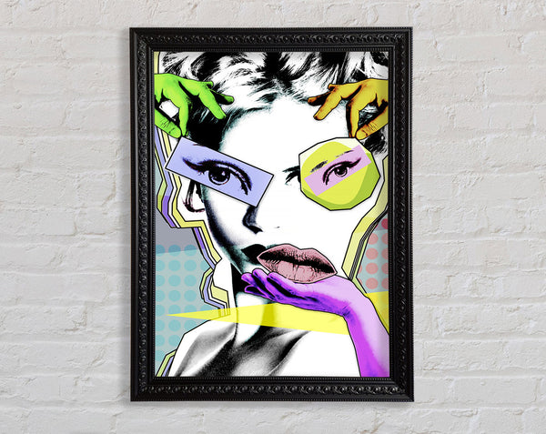Montage Woman Framed Print