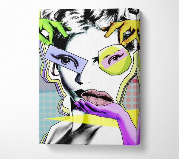  A Canvas Print of Montage Woman Canvas Print