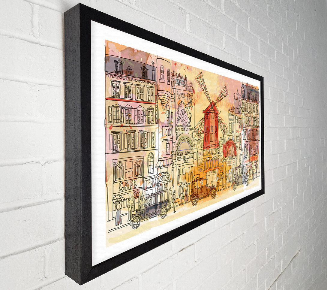 A Canvas Print of Moulin Rouge Paris Canvas Art