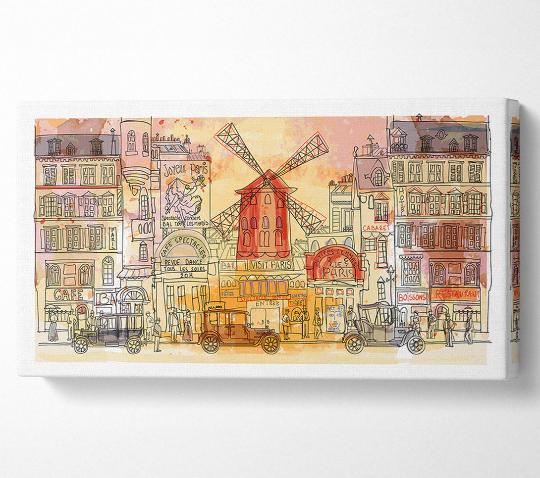  A Canvas Print of Moulin Rouge Paris Canvas Art