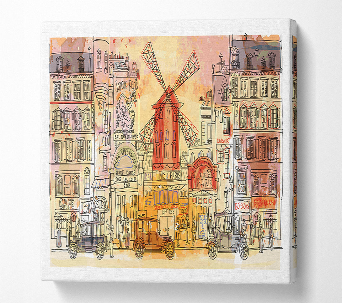  A Canvas Print of Moulin Rouge Paris Canvas Art