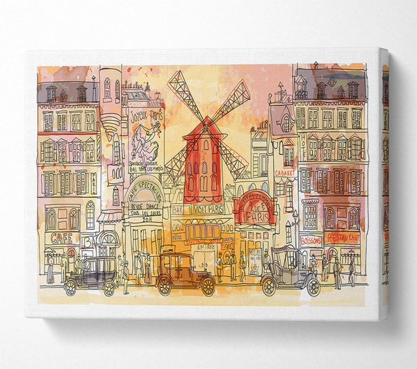  A Canvas Print of Moulin Rouge Paris Canvas Art