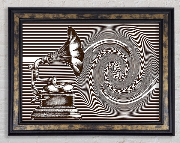 First Record Player Framed Print