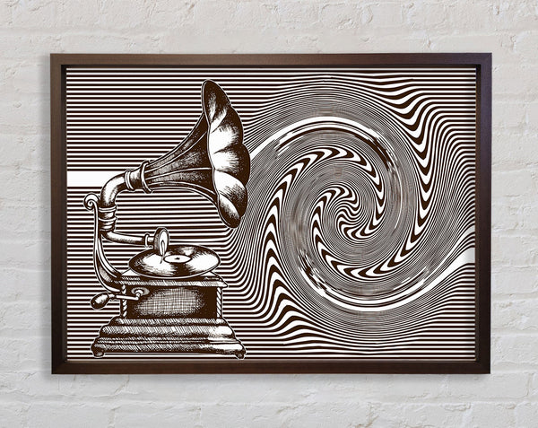 First Record Player Framed Print
