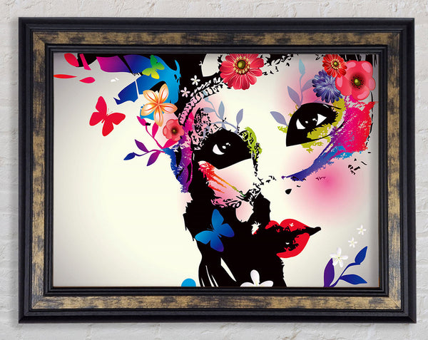 Flower Woman Framed Print