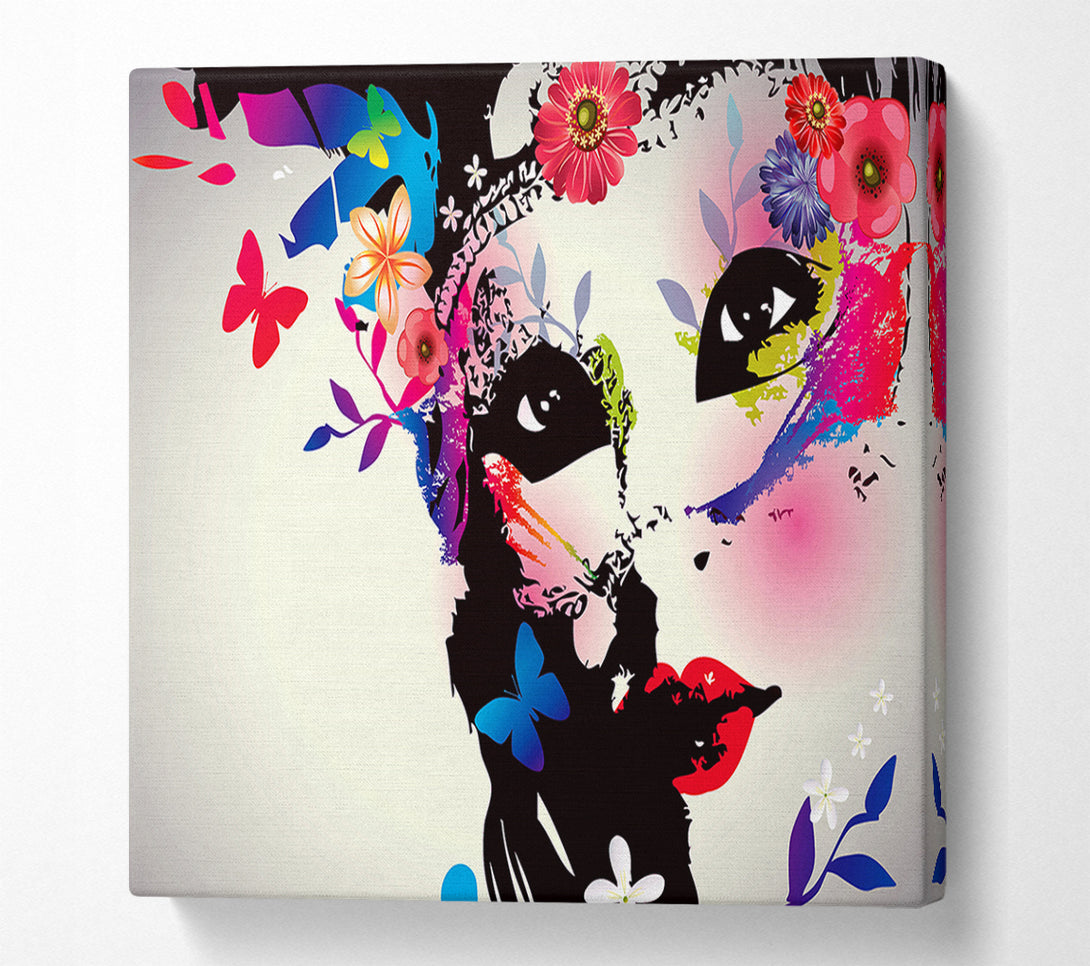  A Canvas Print of Flower Woman Canvas Print
