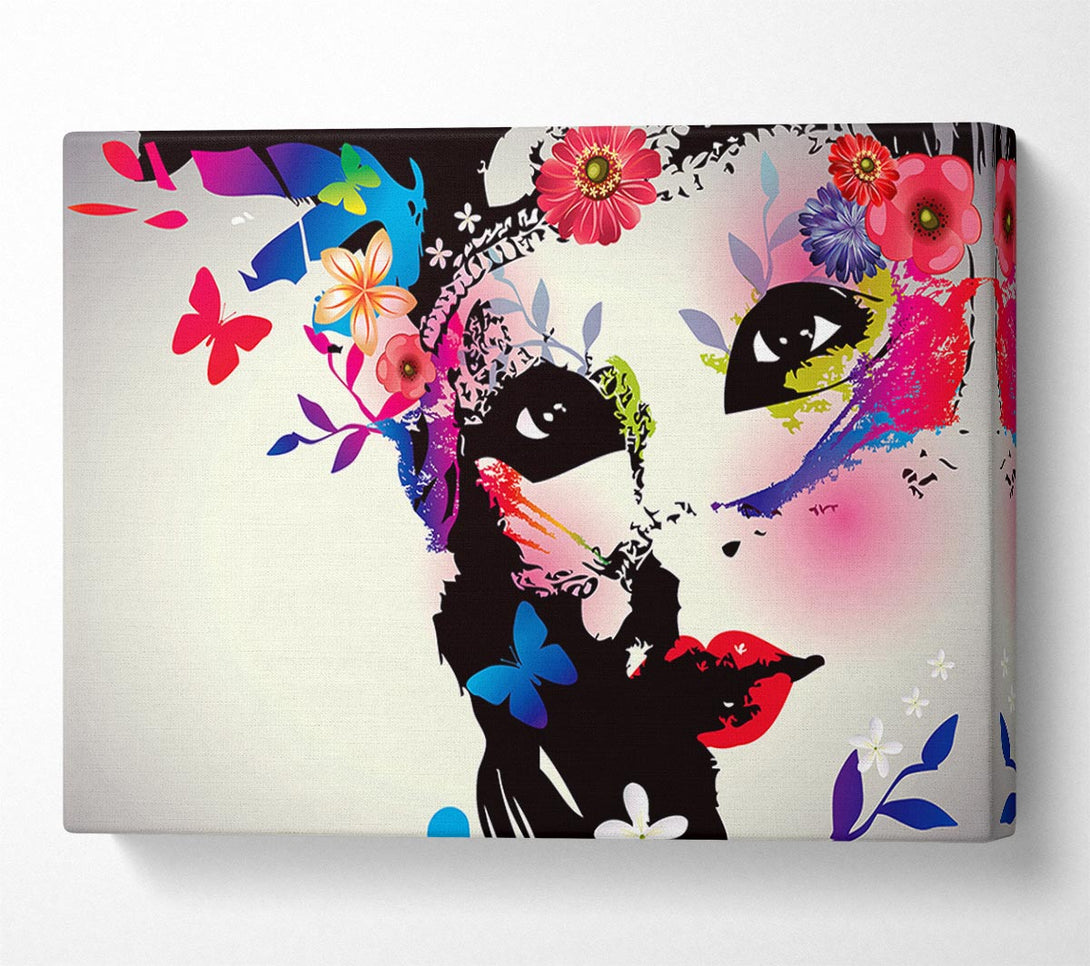  A Canvas Print of Flower Woman Canvas Print