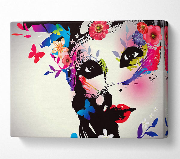  A Canvas Print of Flower Woman Canvas Print