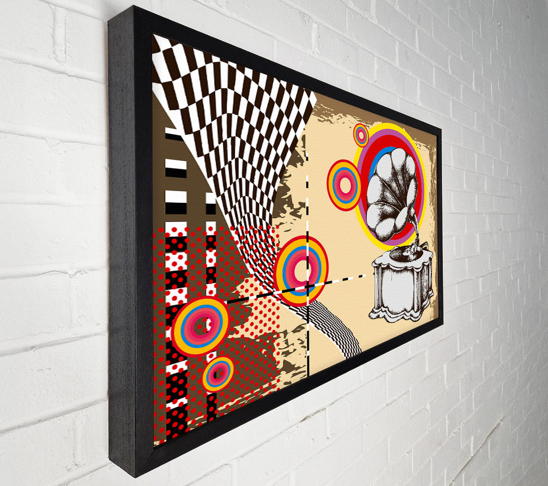  A Canvas Print of Old Record Player Canvas Wall Art