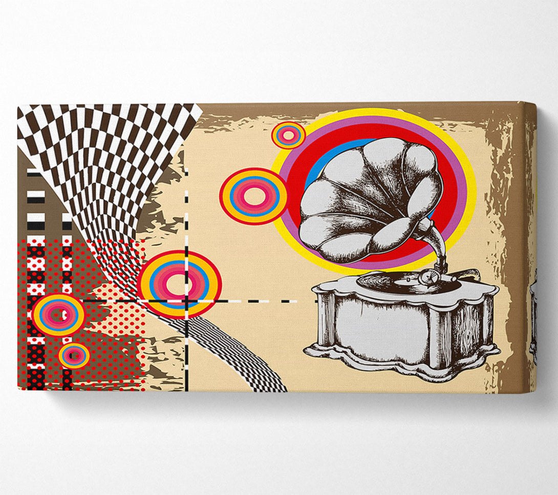  A Canvas Print of Old Record Player Canvas Wall Art
