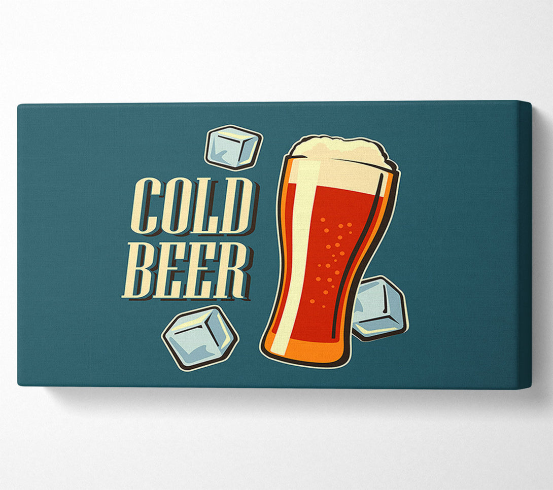  A Canvas Print of Cold Beer Canvas Wall Art