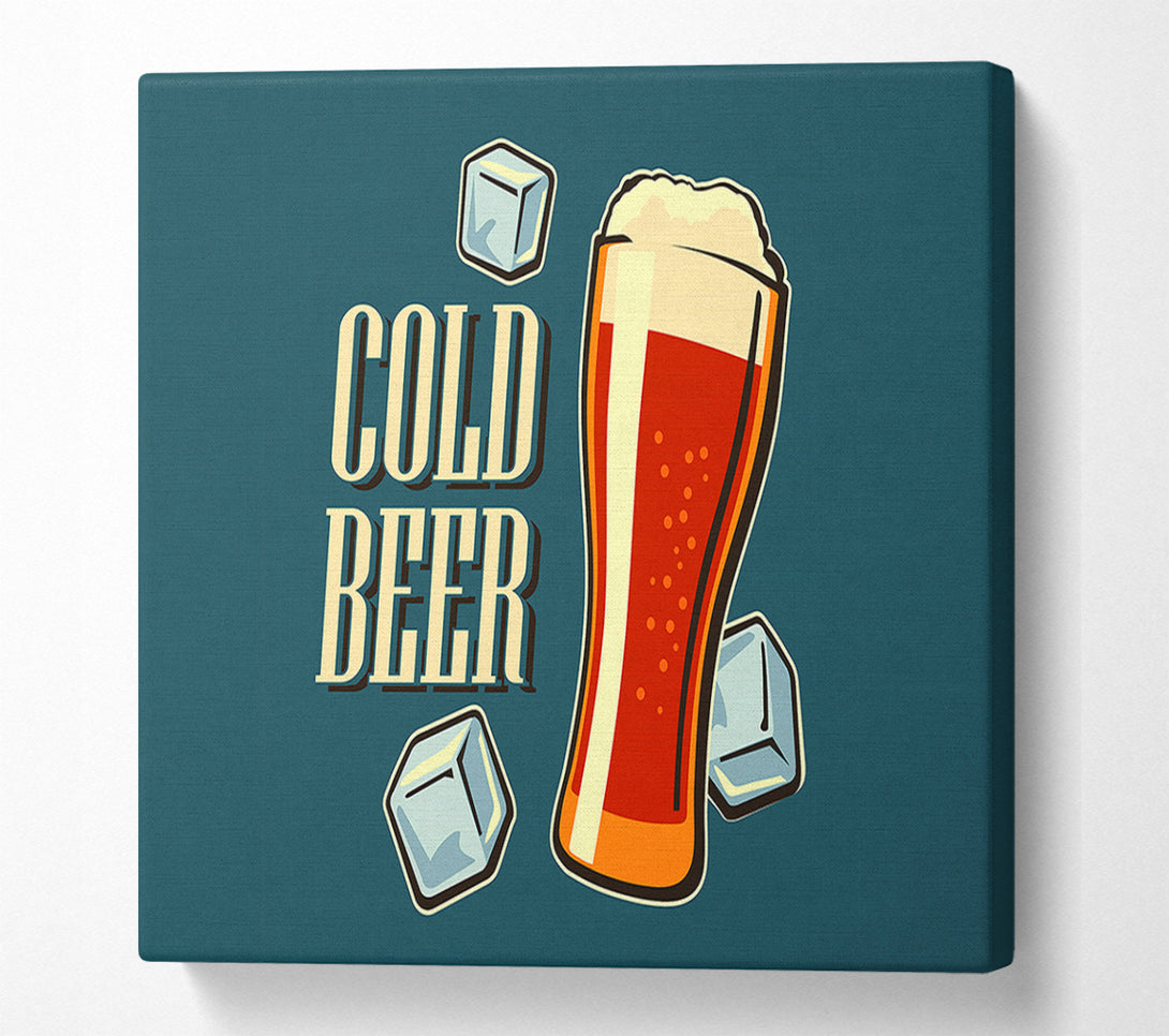  A Canvas Print of Cold Beer Canvas Wall Art