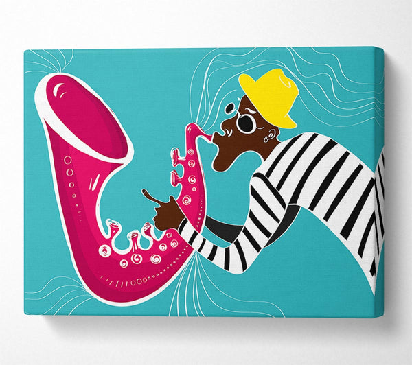  A Canvas Print of Saxophone Player Canvas Print