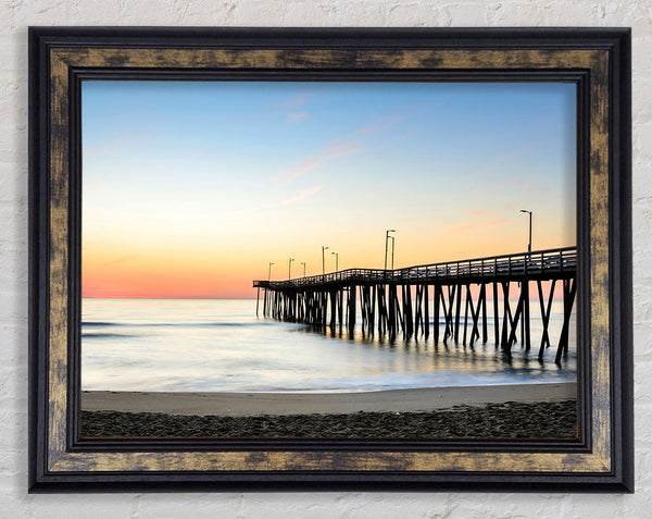 Tranquil Boardwalk Framed Print