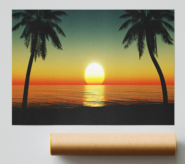 Palm Tree Bliss Poster