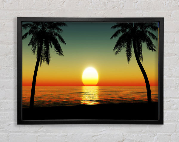 Palm Tree Bliss Framed Print
