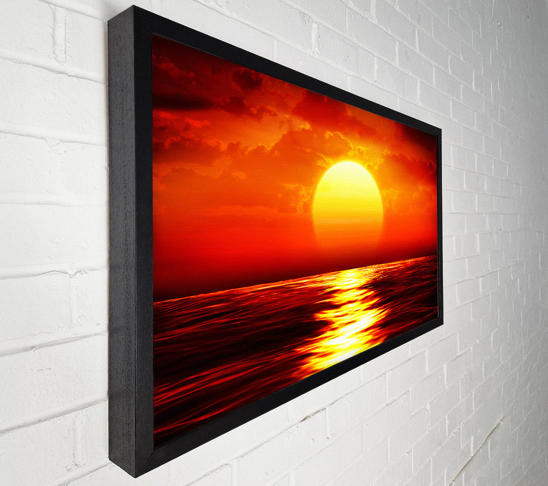  A Canvas Print of Fire Glow Canvas Print