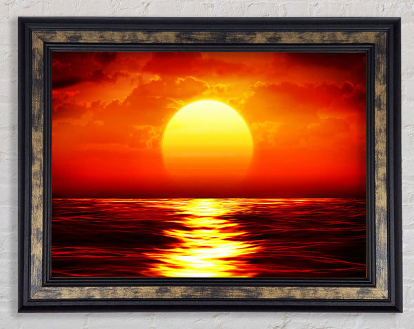 Fire Glow Framed Print