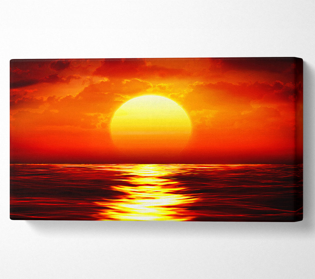  A Canvas Print of Fire Glow Canvas Print