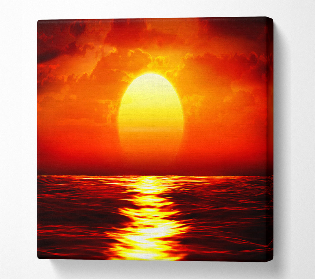  A Canvas Print of Fire Glow Canvas Print