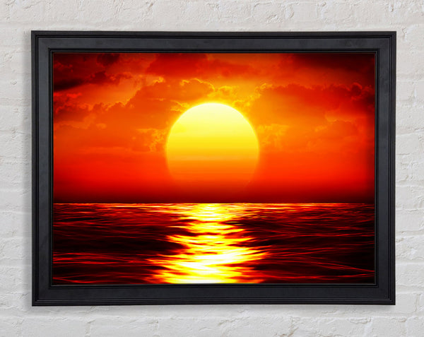 Fire Glow Framed Print