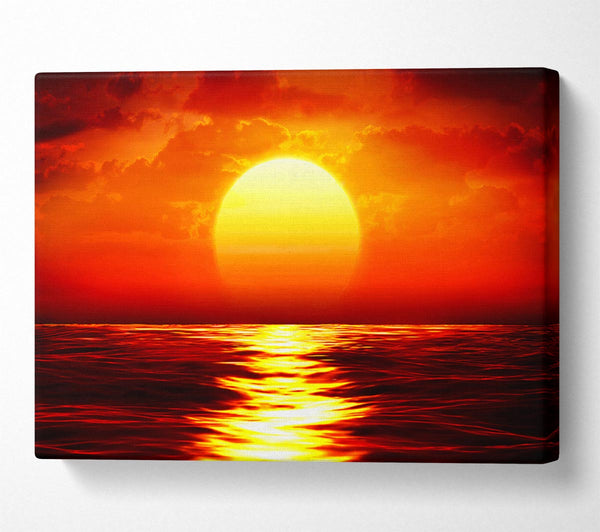  A Canvas Print of Fire Glow Canvas Print