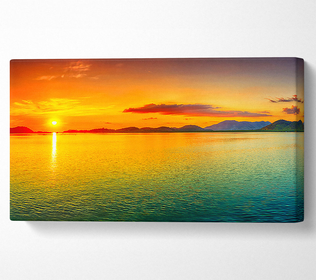  A Canvas Print of Pinpoint Ocean Sun Canvas Print