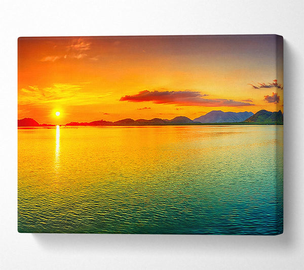  A Canvas Print of Pinpoint Ocean Sun Canvas Print