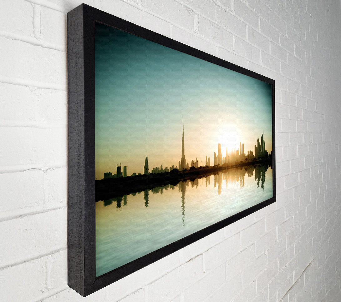  A Canvas Print of City Reflections Canvas Wall Art